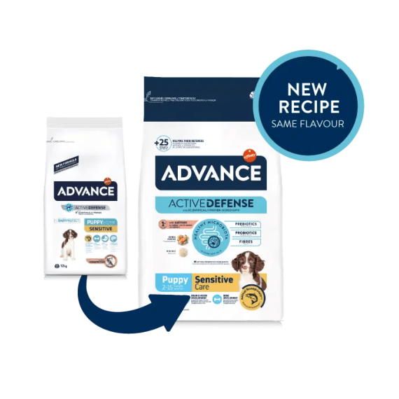 Advance - Active Defense Puppy Sensitive Care 特殊護理系列 幼犬 過敏護理（三文魚) 狗糧 3kg [500934] (新舊包裝隨機發貨)