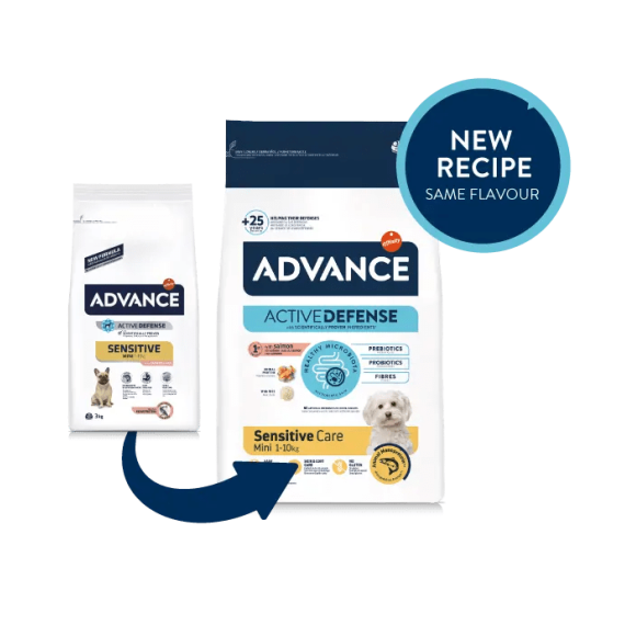 Advance - Active Defense Adult Mini Sensitive Care 特殊護理系列 小型成犬 過敏護理（三文魚）狗糧 1.5kg [923524] (新舊包裝隨機發貨)