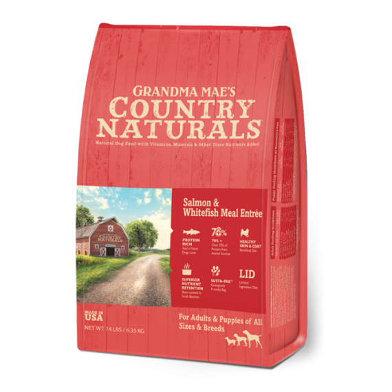 Country Naturals CN0291 - 三文魚白鮭魚全犬種配方 乾糧 25lb (紅)