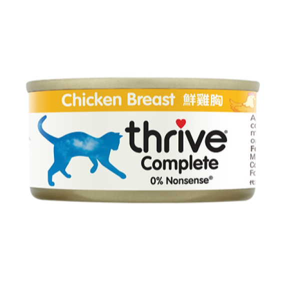 THRIVE 整全膳食100% 雞肉貓罐頭 75G