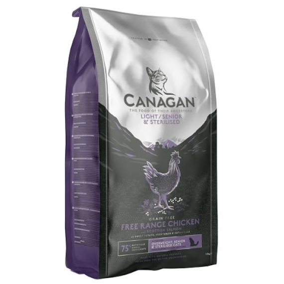 Canagan [ZLS1] - Light/Senior/Sterilised原之選 無穀物減肥/老貓 (全貓糧) 1.5kg