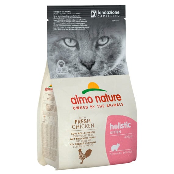 Almo Nature 貓乾糧 - [631] Holistic 2kg Kitten Chicken 幼貓雞肉 (粉)