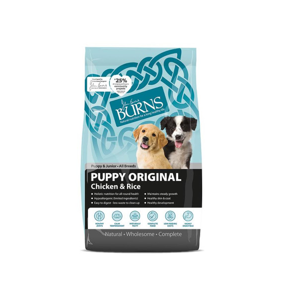 Burns [BSPC6]- Puppy Original - Chicken & Rice 雞肉幼犬配方狗糧 06kg(2kgx3)