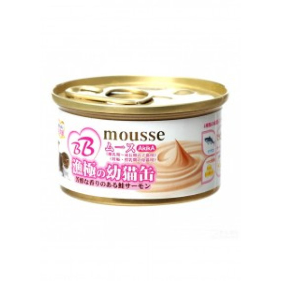 Akika 漁極 AM32 BB MOUSSE 幼貓慕絲罐頭 三文魚 85g