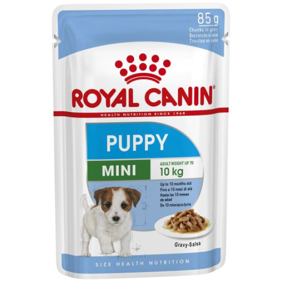 Royal Canin 健康營養系列 - 小型幼犬營養主食濕糧（肉汁）*Mini Puppy (Gravy)* 85g x 12包原裝同款優惠 [3076600]