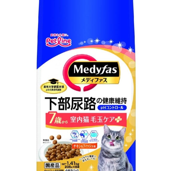 Petline Medyfas - 防尿石 老貓去毛球 雞&魚味乾糧 1.41kg [PL-MFD38]