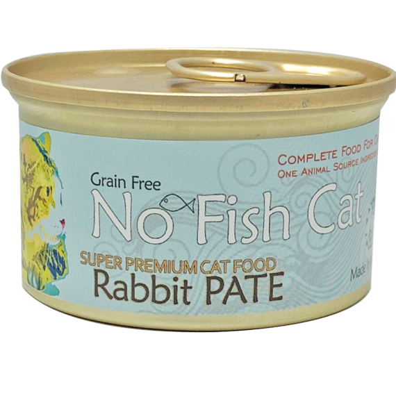  No Fish Cat 單一蛋白系列 Rabbit Pate 兔肉滋味(肉醬) 貓罐頭 85g [NFC85RA]