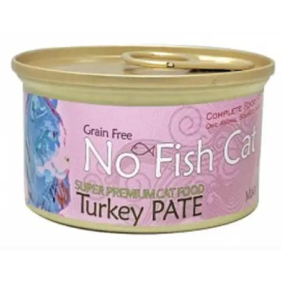 No Fish Cat 單一蛋白系列  Turkey Pate 火雞滋味 (肉醬) 貓罐頭 85g [NFC85TU]