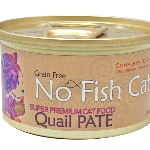 No Fish Cat 單一蛋白系列 Quail Pate 鵪鶉滋味(肉醬) 貓罐頭 85g [NFC85QU]