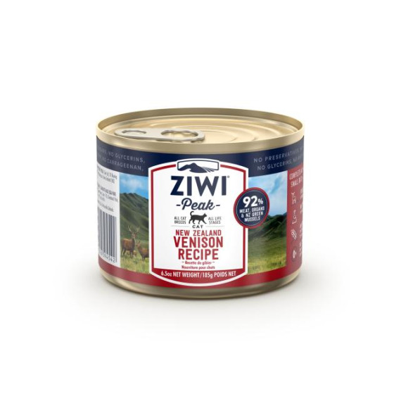 ZiwiPeak巔峰 CCV185 鮮肉貓罐頭 - 鹿肉 185g (大罐)