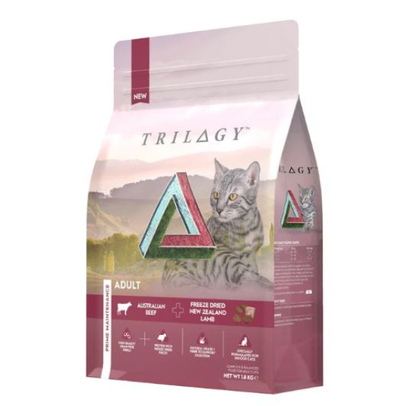 TRILOGY™奇境 [TRB-001] 澳洲牛肉配方 (添加5%紐西蘭凍乾羊肺) *成貓糧* 1.8kg