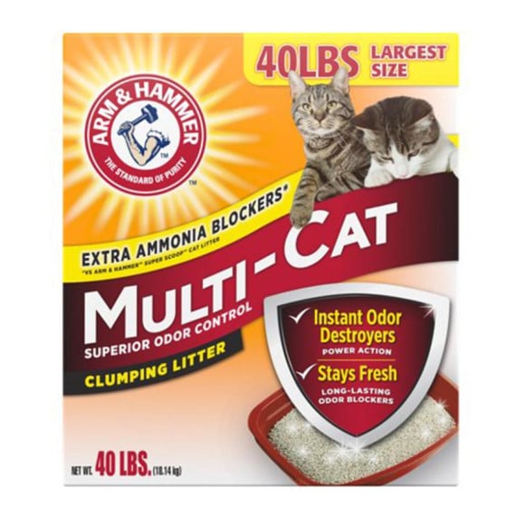 Arm & Hammer 手鎚牌貓砂 Multi Cat 配方 (紅，40磅) - 02406