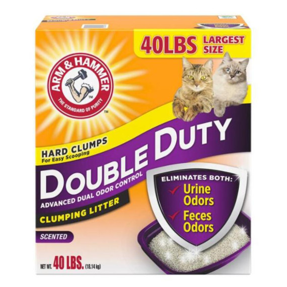 Arm & Hammer 手鎚牌貓砂 特強除臭配方 (紫，40磅) - 02408