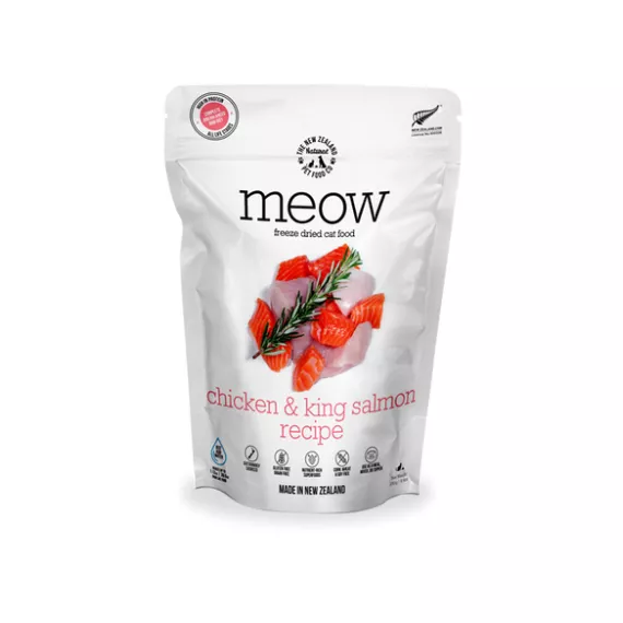 MEOW - Chicken & King Salmon Recipe 紐西蘭 低溫凍乾*雞肉 & 帝王三文魚* 貓糧 280g [NZ-MFD280CS]