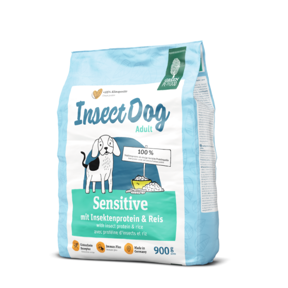 Green Petfood - InsectDog Sensitive 蟲蟲蛋白防腸胃過敏乾狗糧  900g (綠標) [GP7339]