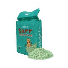 韓國 sarr 3.0mm 豆腐砂 - 綠茶味 7L 新包裝