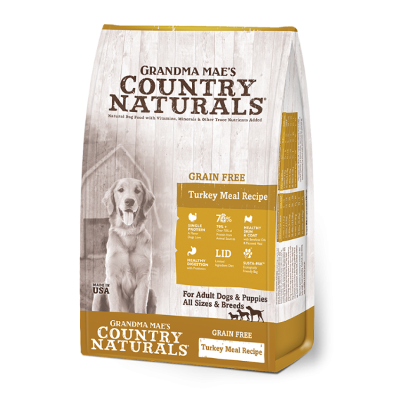 Country Naturals - 無穀物火雞防敏全犬種配方 25lb (白底黃) [CN0403]