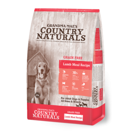 Country Naturals CN0375 - 無穀物全犬種羊肉防敏全犬種配方 25lb (白底紅)