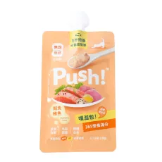 Push! 噗滋包 - 365營養滿分 *三文魚+吞拿魚* 成貓主食肉泥 110g [PH01] [新包裝] **新舊包裝隨機發送**