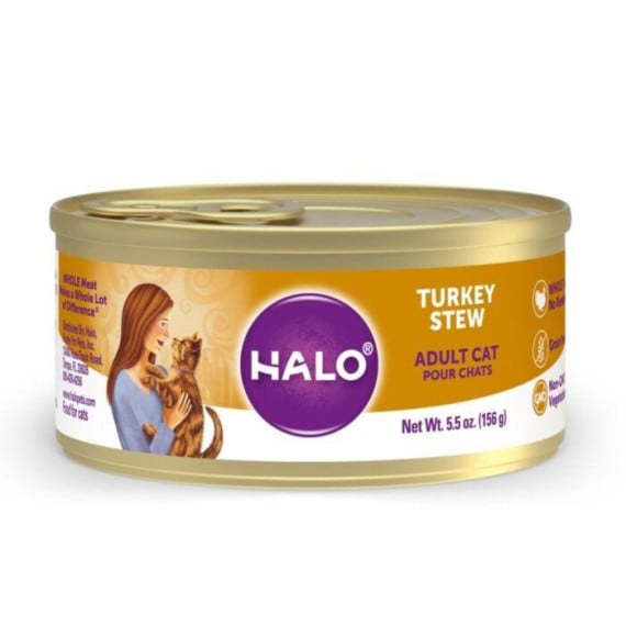 Halo -  Holistic 無穀物 火雞燉肉配方 Turkey Stew 貓罐頭 5.5oz [40082]