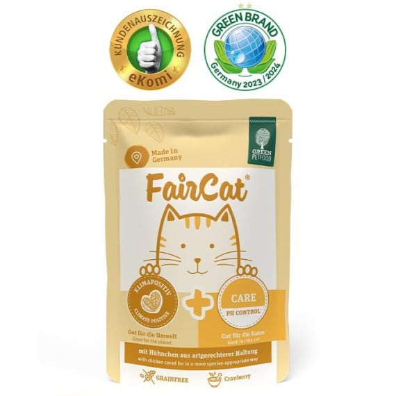 GREEN PETFOOD 德國低敏無榖物 主食濕包 85G FAIRCAT CARE 腎臟/ 泌尿道