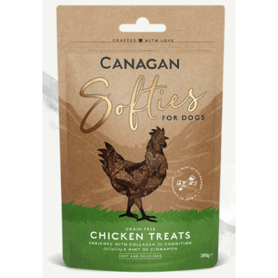 Canagan 膠原蛋白CHICKEN 雞肉粒狗小食200g