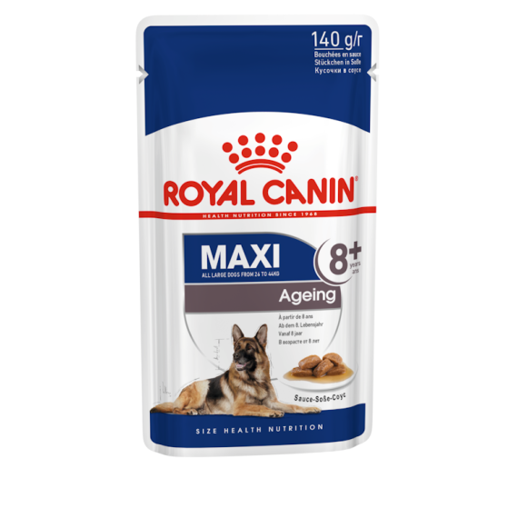 Royal Canin 健康營養系列 - 大型老犬8+營養主食濕糧（肉汁）140克 *Maxi Ageing 8+ Dog (Gravy) * 140g x 10包原裝同款優惠 [3173400]