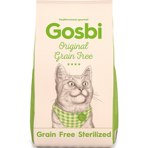 Gosbi 無穀物絕育蔬果成貓配方 07kg [GCGS] (草綠)