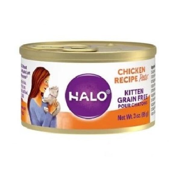 HALO 幼貓罐頭 Chicken Pate 無穀野生 雞肉主食罐 3oz (30055)